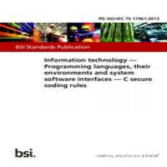 BS PD ISO/IEC TS 17961:2013
