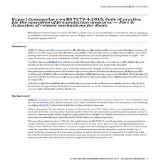 BS 7273-4:2015 EXCOMM (FIRE)