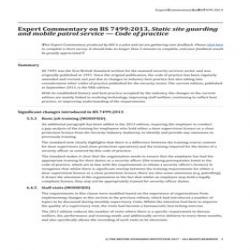 BS 7499:2013 EXCOMM (FIRE)