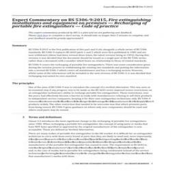 BS 5306-9:2015 EXCOMM (FIRE)