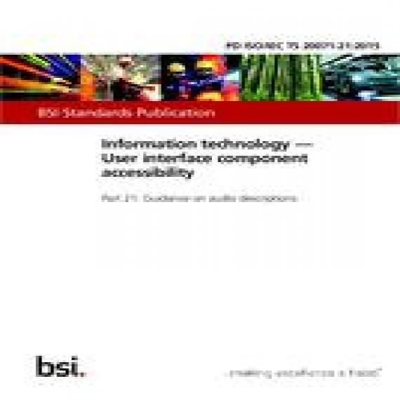 BS PD ISO/IEC TS 20071-21:2015