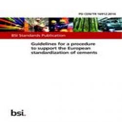 BS PD CEN/TR 16912:2016