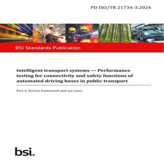 BS PD ISO/TR 21734-3:2024