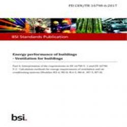 BS PD CEN/TR 16798-6:2017
