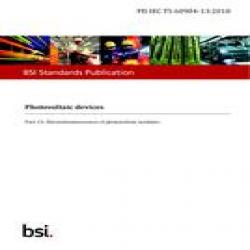BS PD IEC TS 60904-13:2018